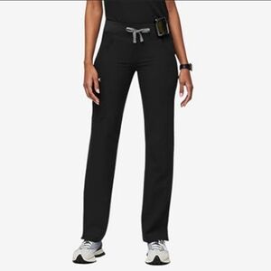 Figs Livingston Basic Black Scrub Pants